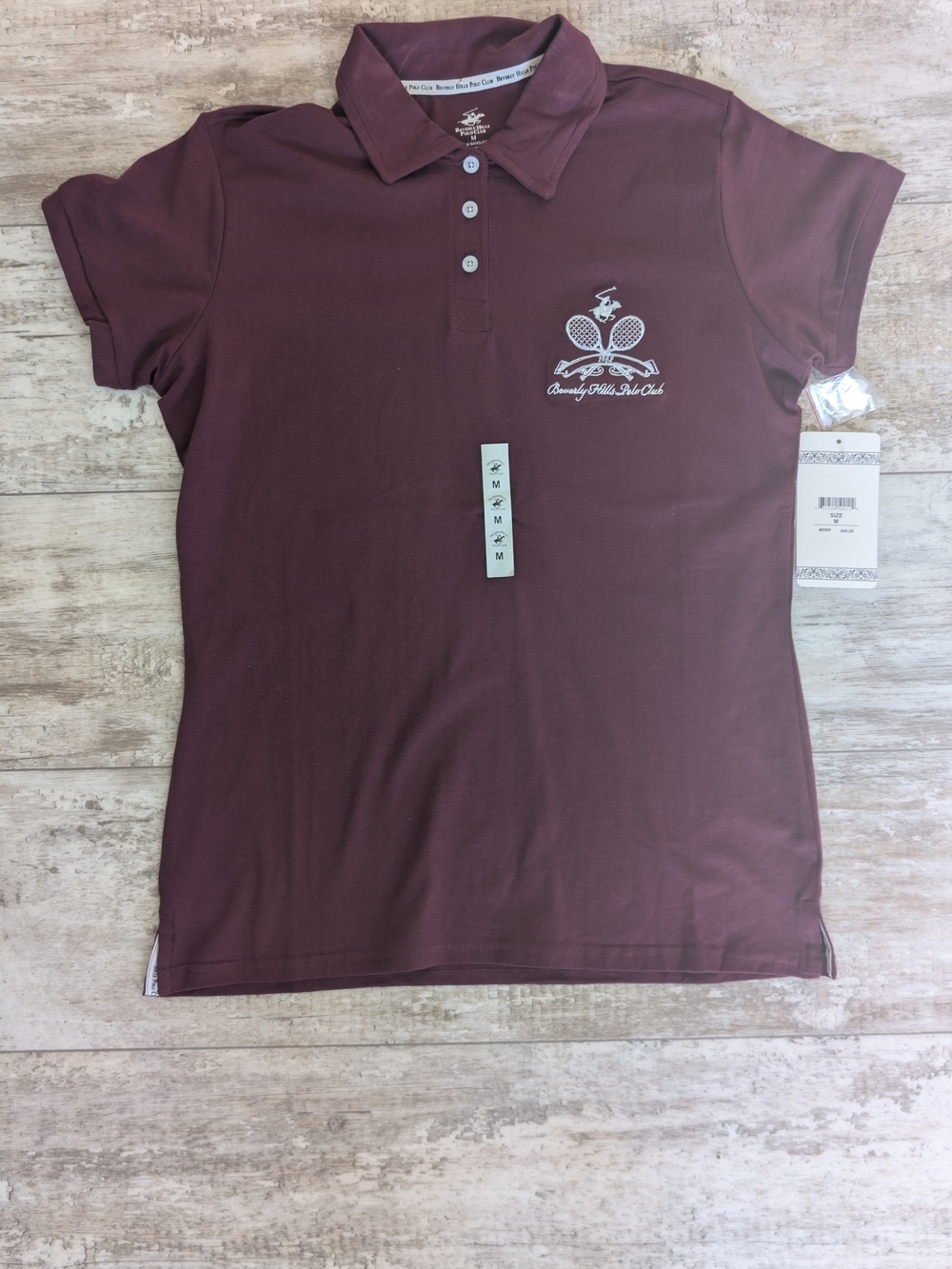 Beverly Hills Polo Club Maroon Polo Shirt